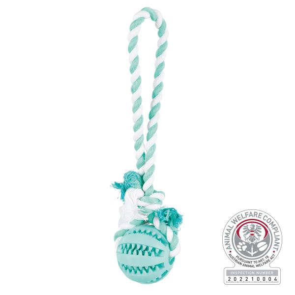 Trixie Denta Fun Spieltau mit Ball Hundespielzeug